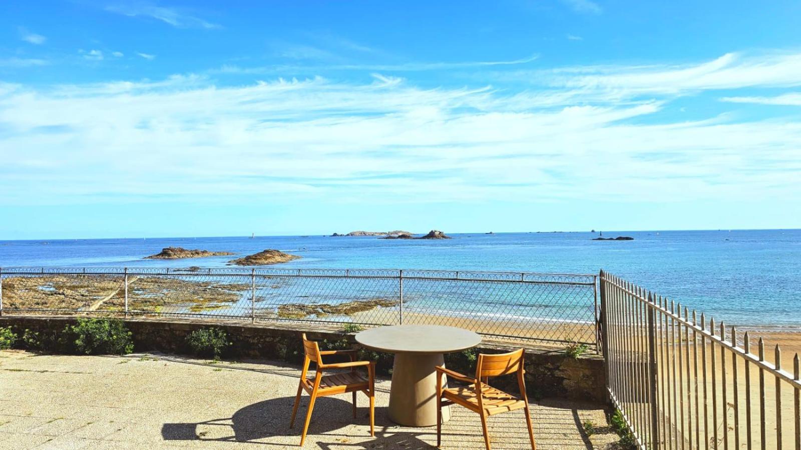 Vue Pleine Mer A La Perle Marine - La Terrasse ดีนาร์ ภายนอก รูปภาพ