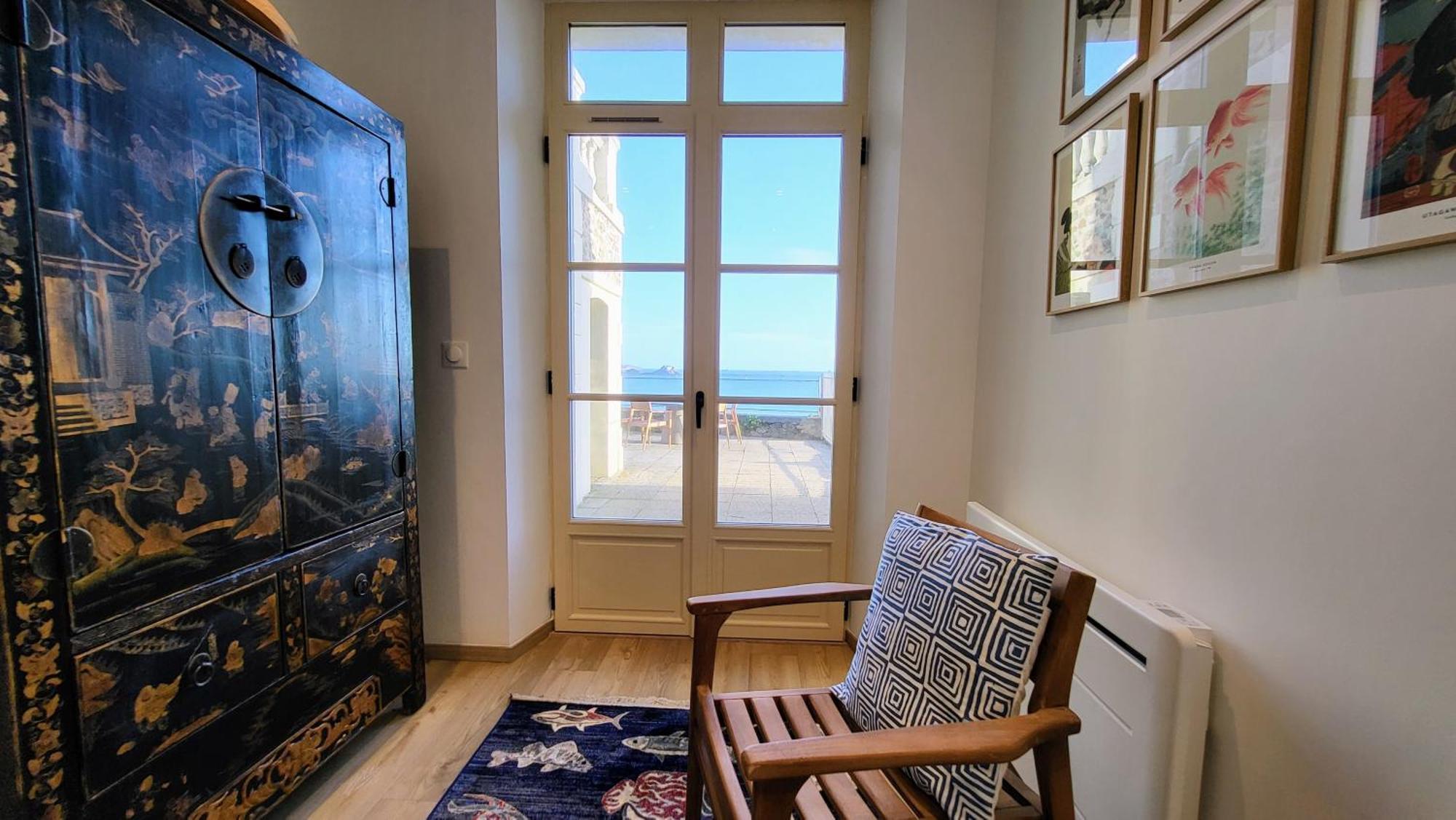 Vue Pleine Mer A La Perle Marine - La Terrasse ดีนาร์ ภายนอก รูปภาพ